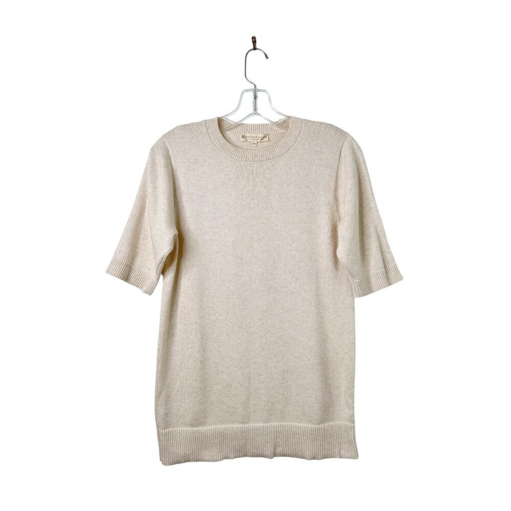 Indigenous Organic Fair Trade Fashion Short Sleeve Crew Neck Sweater